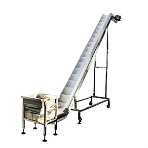 XLY-674 Automatic White PVC Inclined Belt Conveyor Elevator Machine